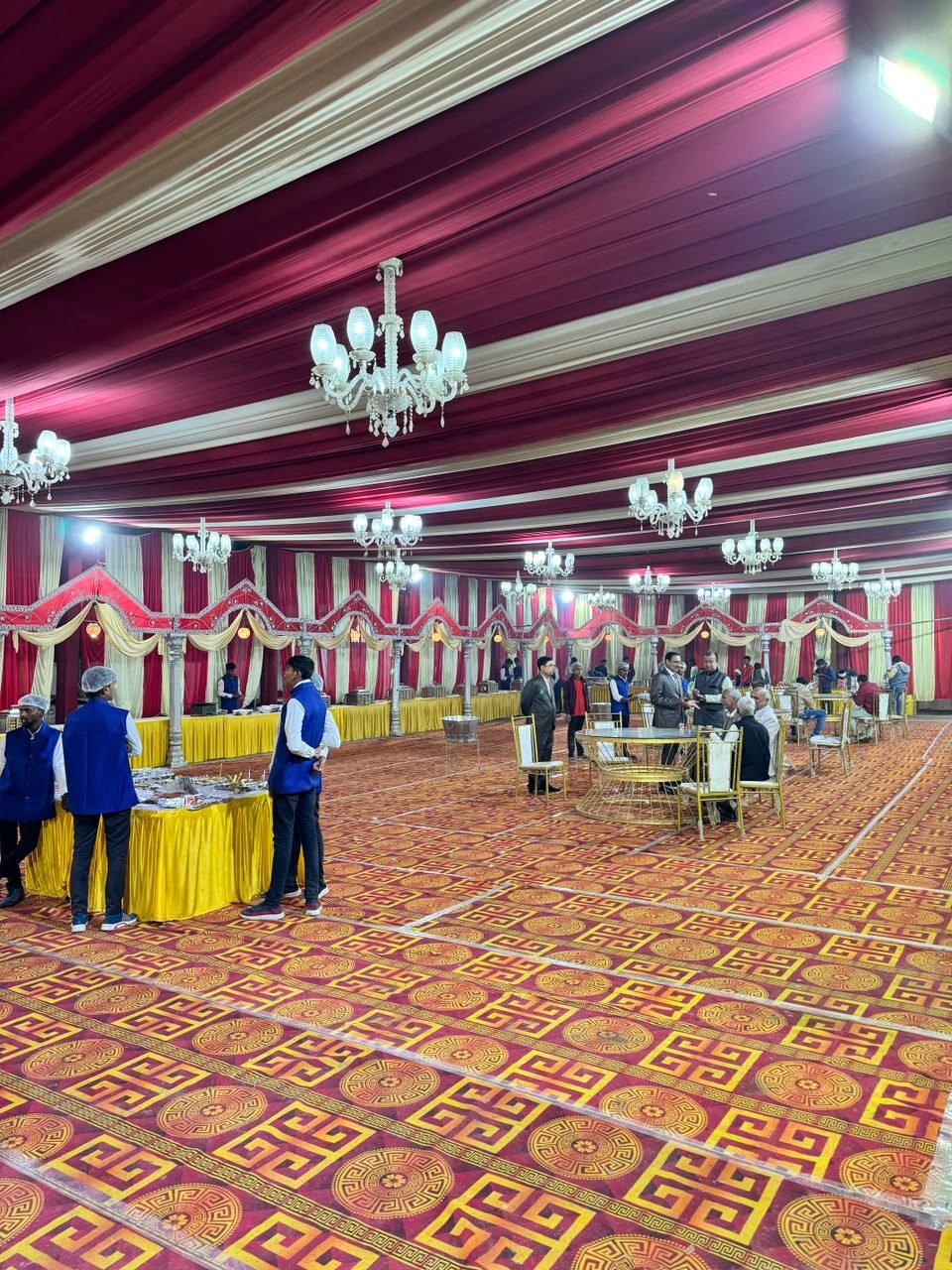 Spacious banquet dining hall